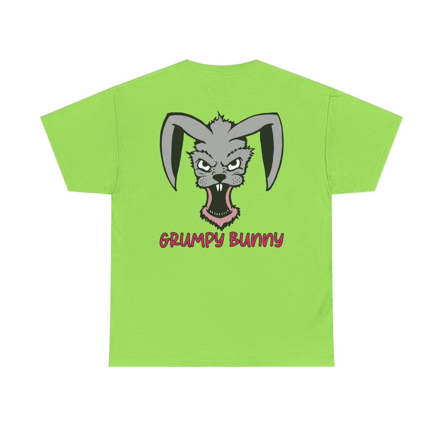 Grumpy Bunny, Rad Moto Bunny, Heavy Cotton T-Shirt