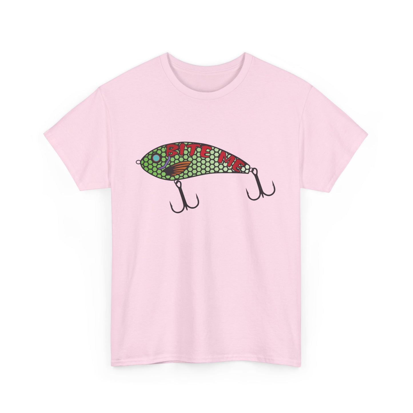 Bite Me Fish Lure. Heavy Cotton T-Shirt