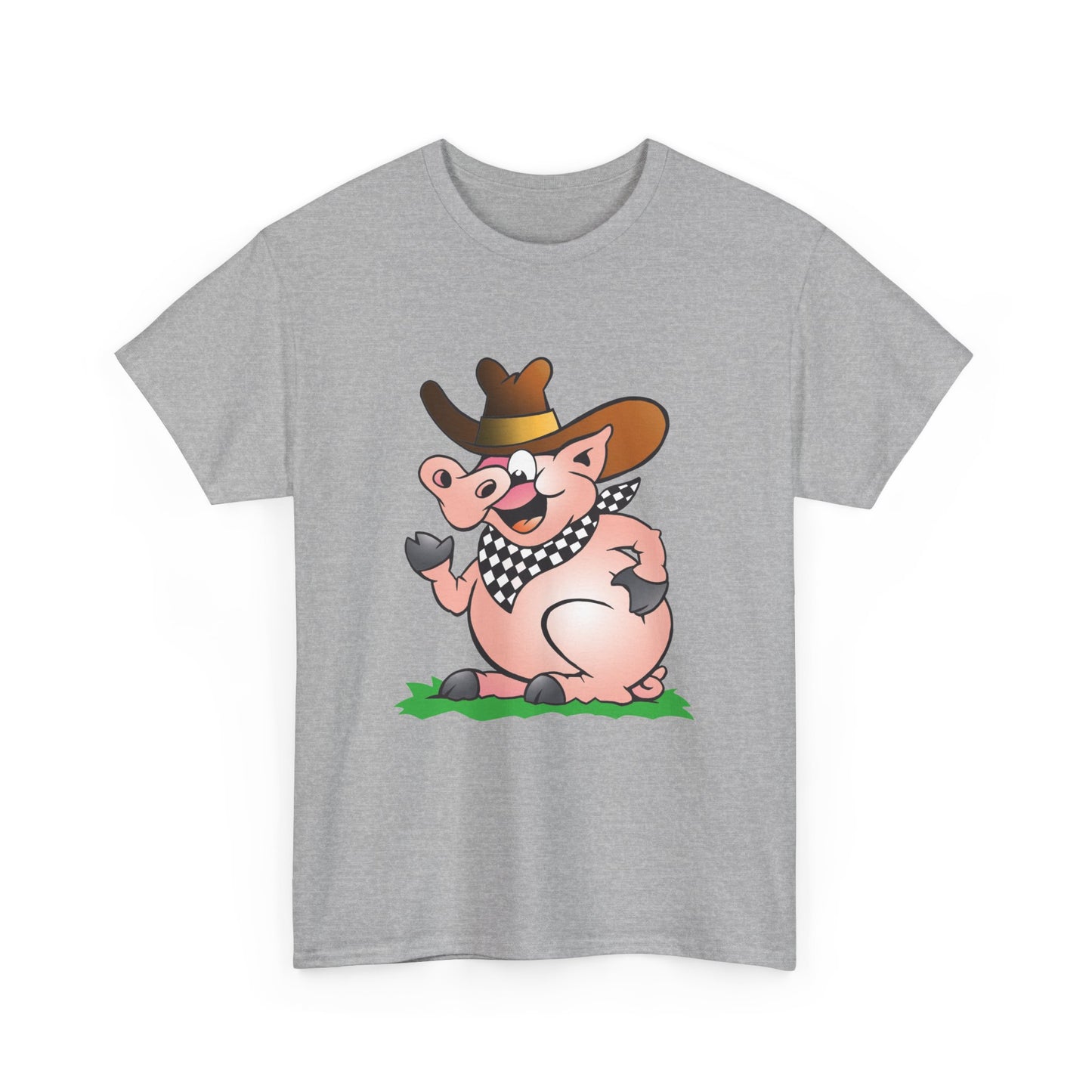 BBQ Pig. Heavy Cotton T-Shirt