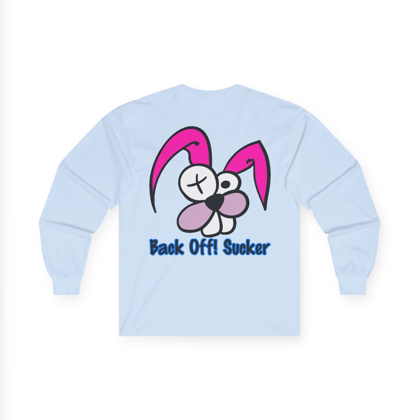Back Off Bunny, Rad Moto Bunny, Unisex Long Sleeve Tee - Bold Graphic T-Shirt for Motorcycle Enthusiasts