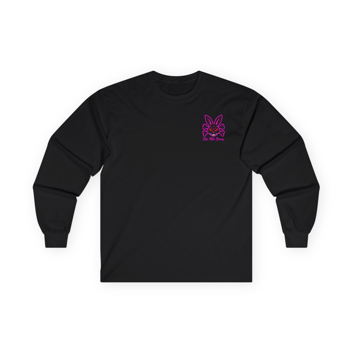 Bye Haters Bunny, Rad Moto Bunny, Unisex Long Sleeve Tee - Bold Graphic T-Shirt for Motorcycle Enthusiasts