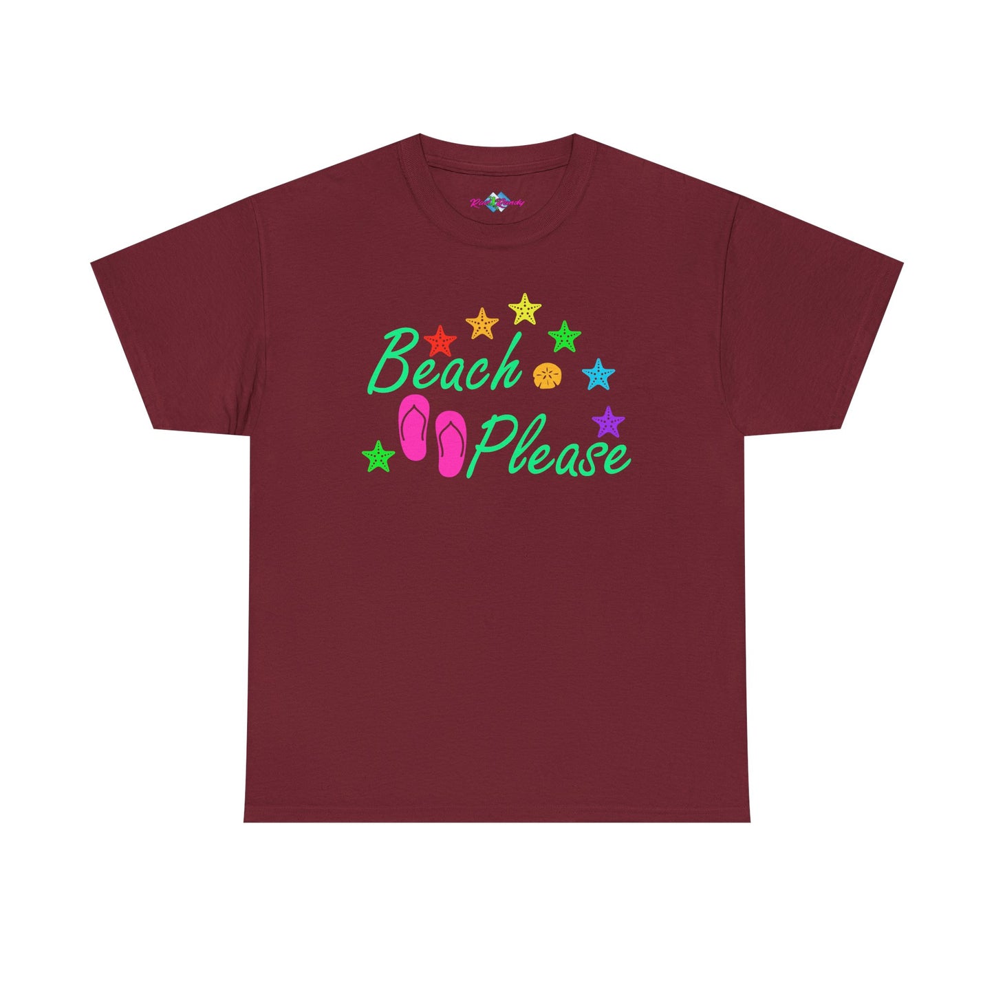 Beach Please. Heavy Cotton T-Shirt