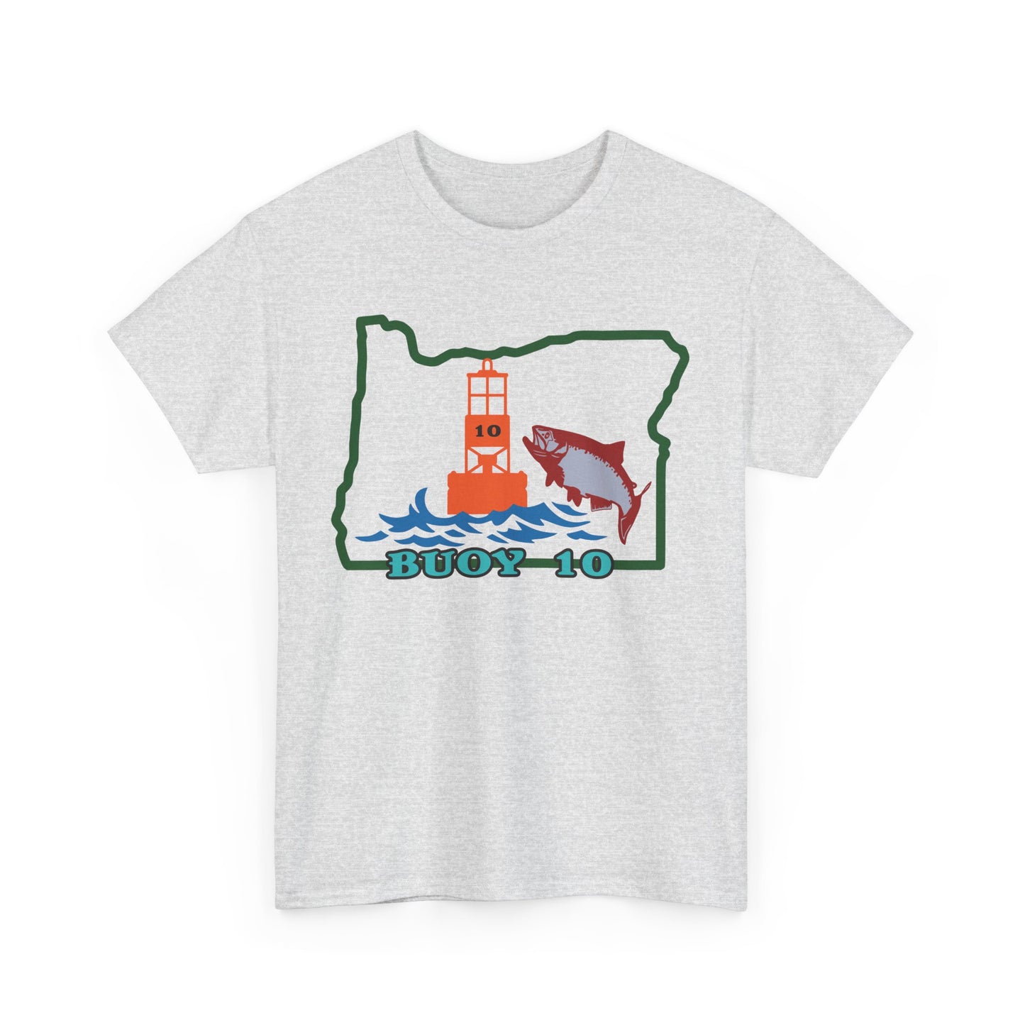 Buoy 10, Oregon. Heavy Cotton T-Shirt