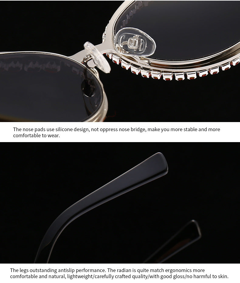 Diamond Diva Cat Eye Diamond Studded Sunglasses