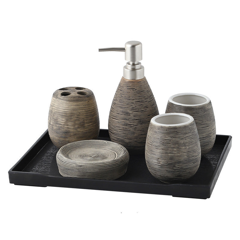 Brushed Ceramic Bathroom set