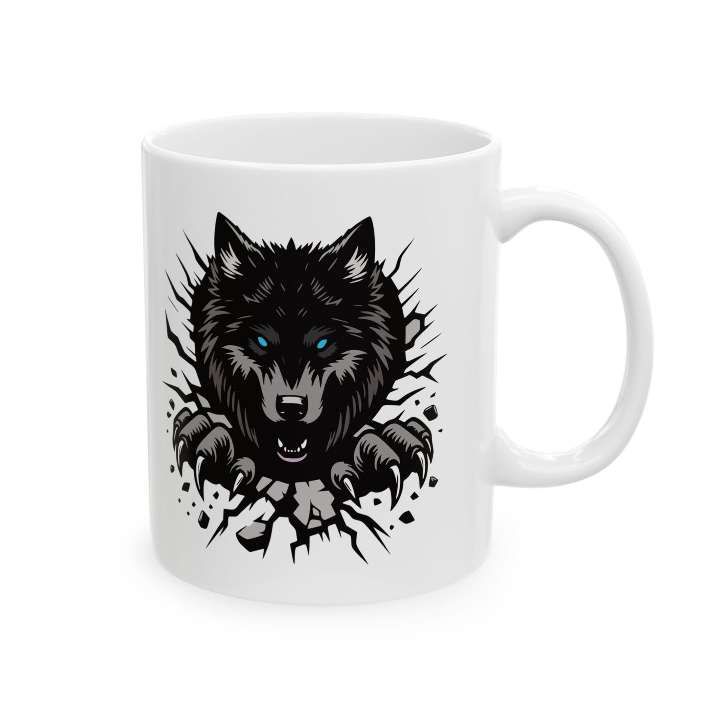 Breaking Out Wolf. Coffee Mug 11oz