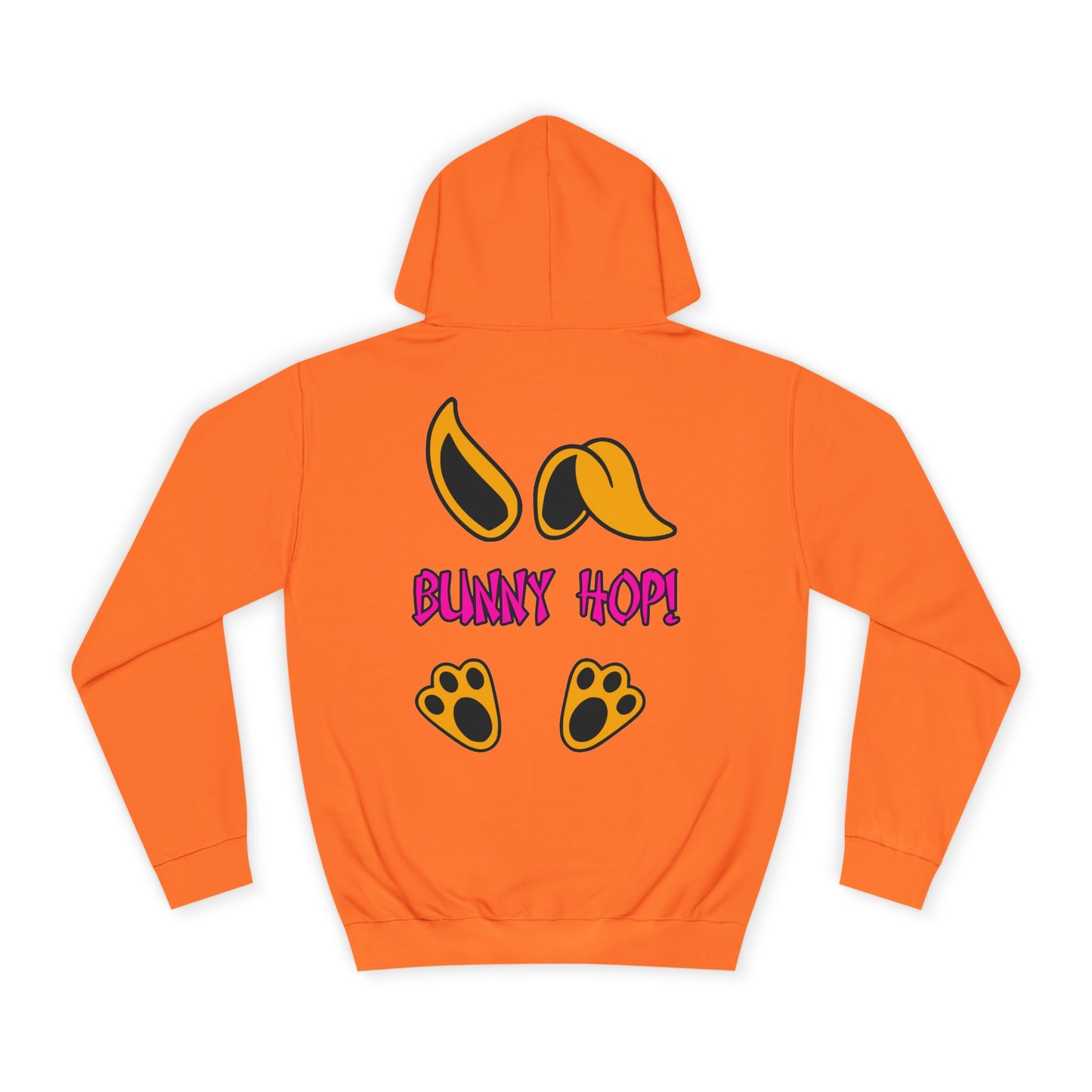 Bunny Hop! 2, Rad Moto Bunny, Unisex Hoodie - Biker Style Sweatshirt for Motorcycle Enthusiasts