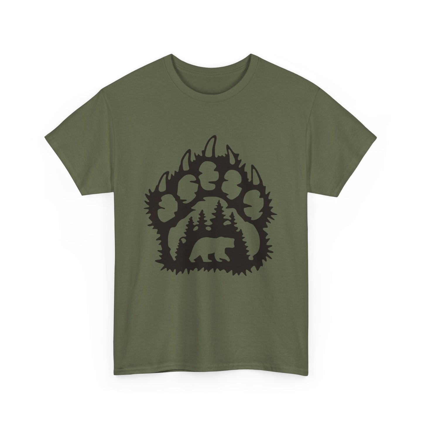 Bear Paw. Heavy Cotton T-Shirt