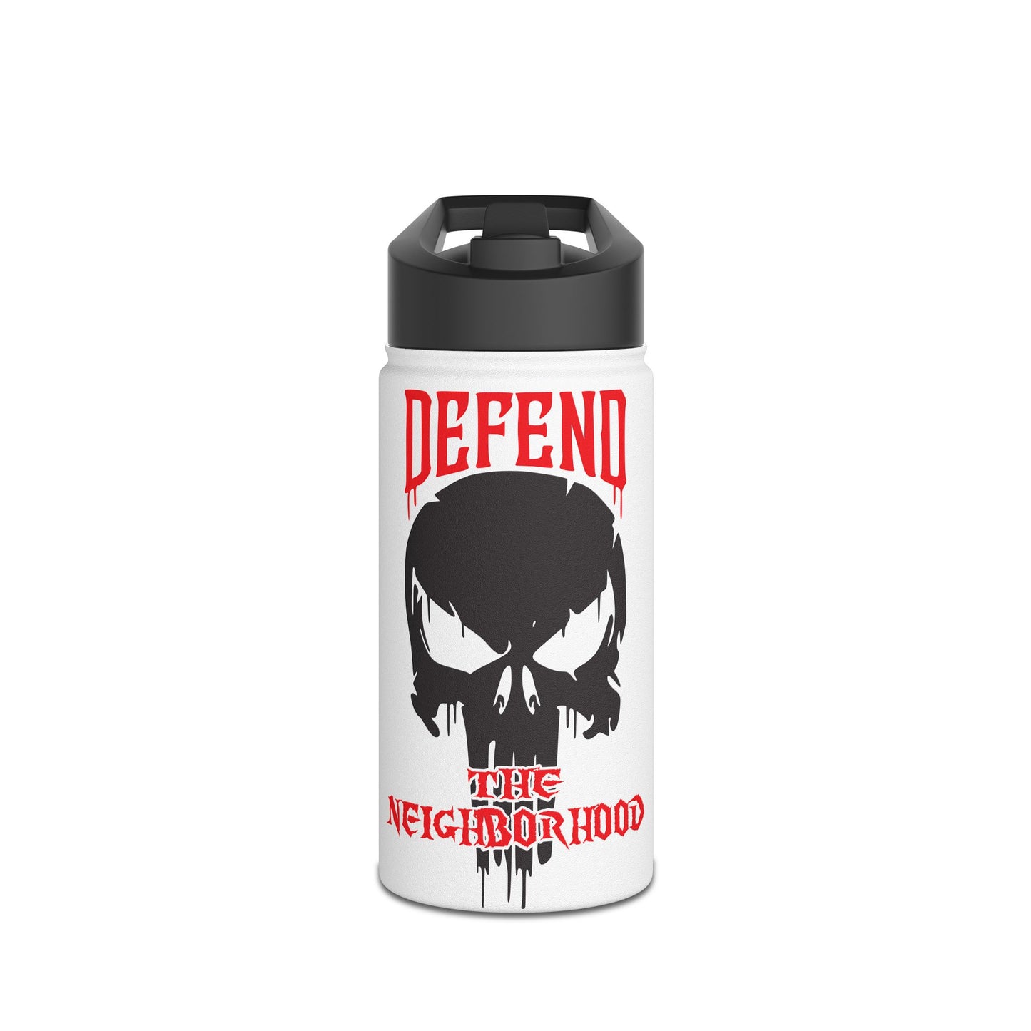 Defend the Neighborhood. Stainless Steel Water Bottle