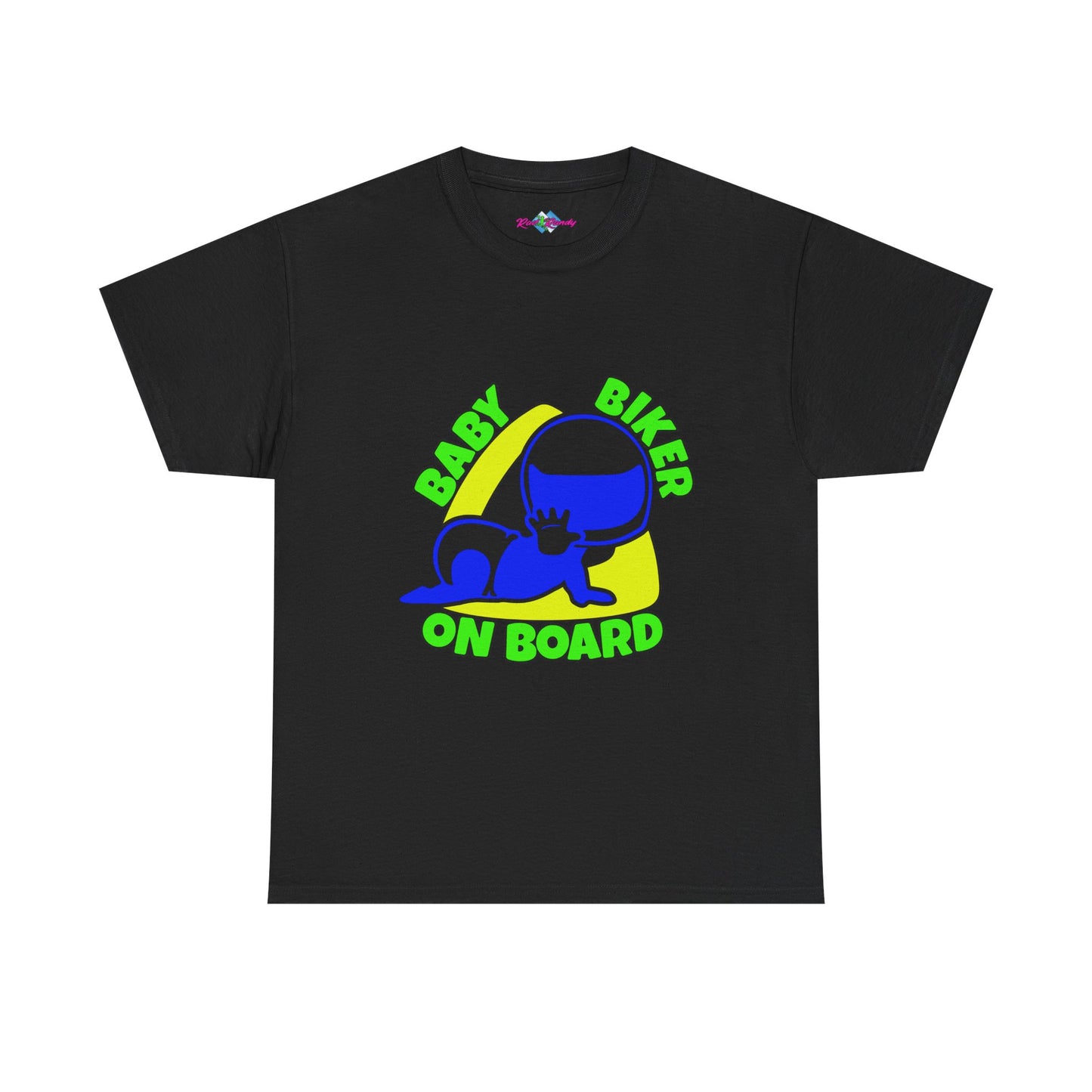 Baby Biker on Board. Boy. Heavy Cotton T-Shirt