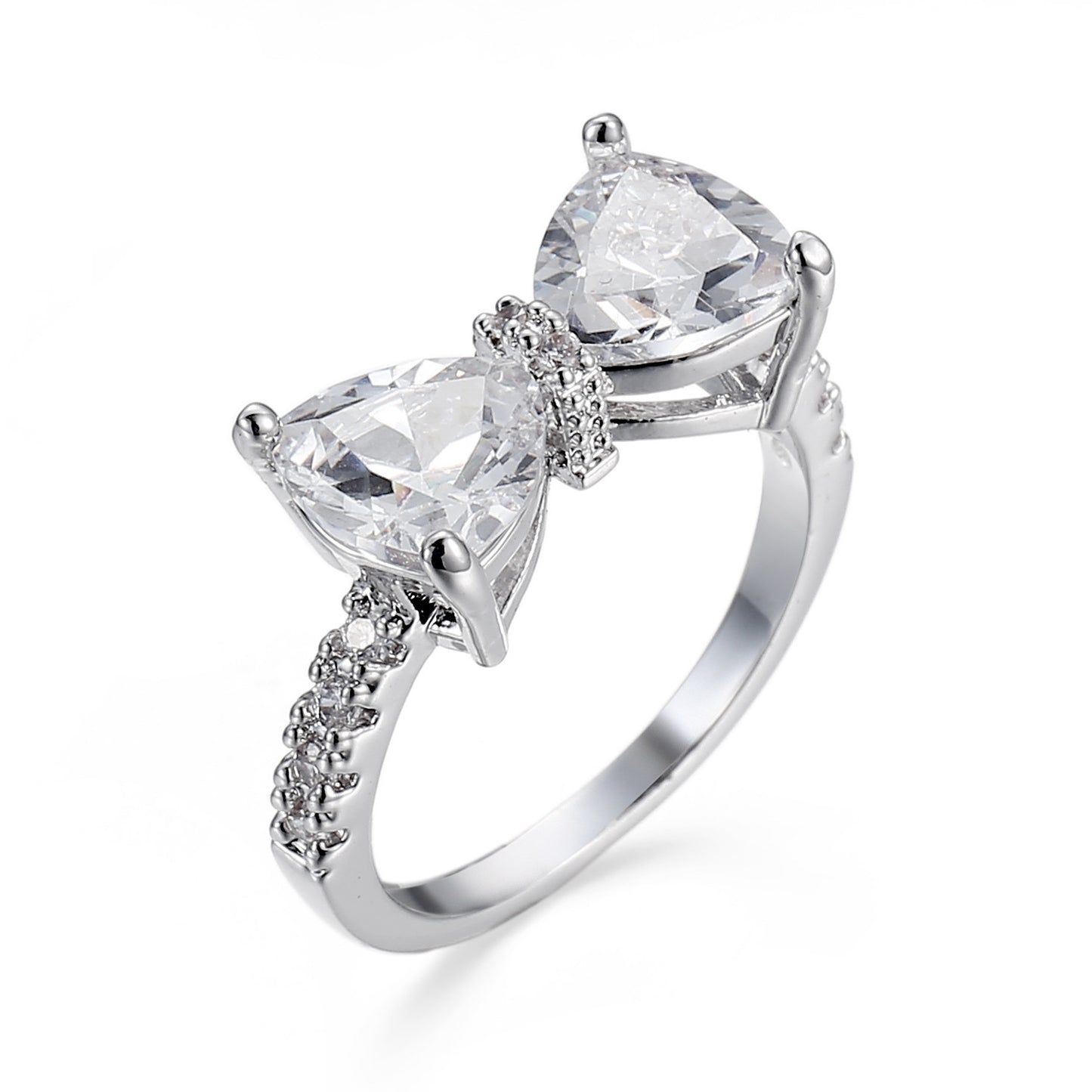 Japanese Zircon Bow Ring