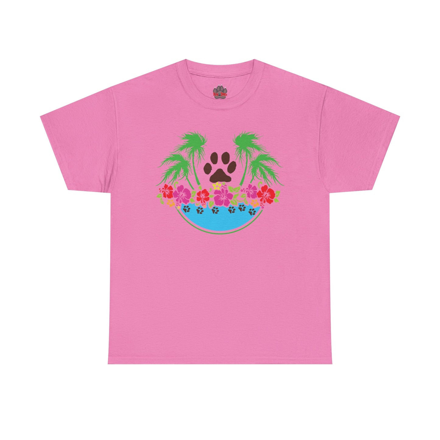 Tropical Paws. Heavy Cotton T-Shirt