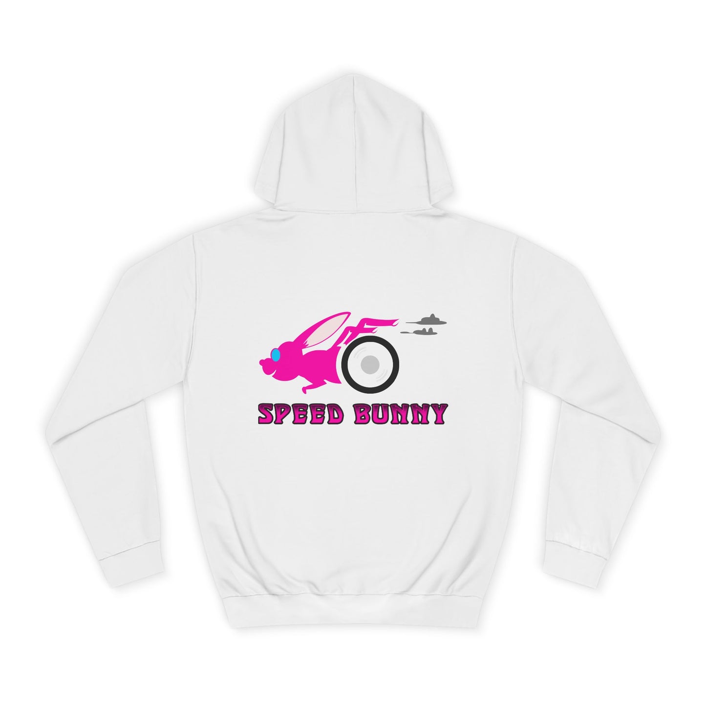 Speed Bunny, Rad Moto Bunny, Unisex Hoodie - Biker Style Sweatshirt for Motorcycle Enthusiasts