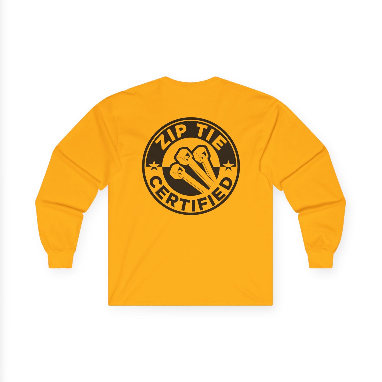 Zip Tie Certified, Rad Moto Bunny, Unisex Long Sleeve Tee - Bold Graphic T-Shirt for Motorcycle Enthusiasts