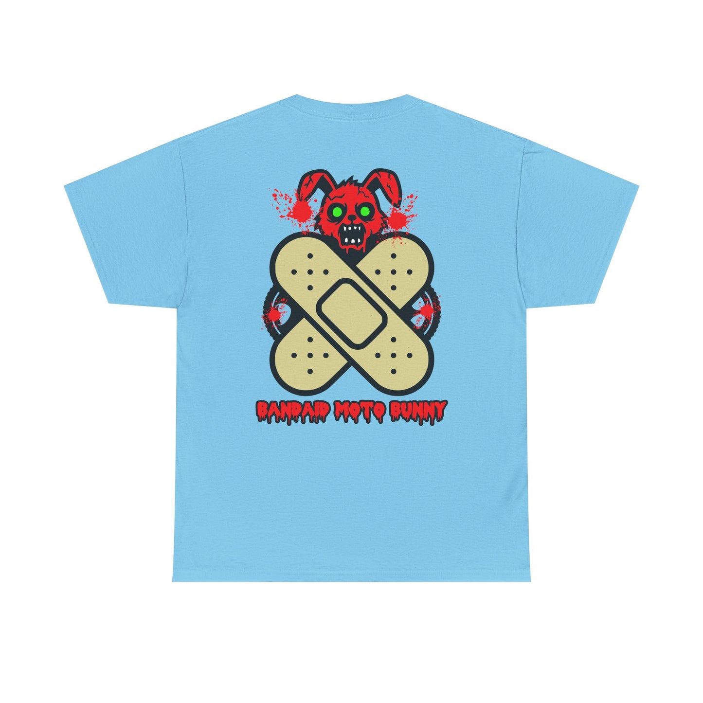 Bandaid Moto Bunny, Rad Moto Bunny, Heavy Cotton T-Shirt