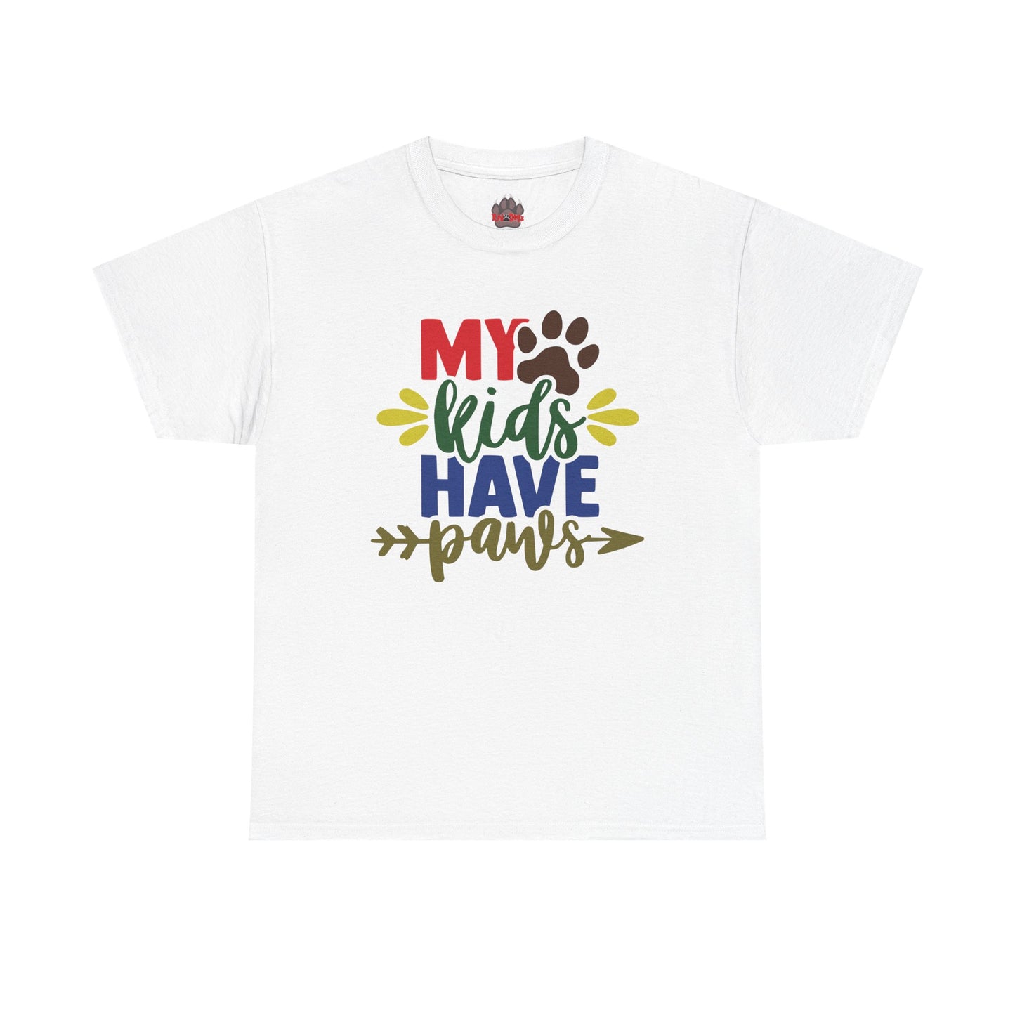My Kids Have Paws. Heavy Cotton T-Shirt