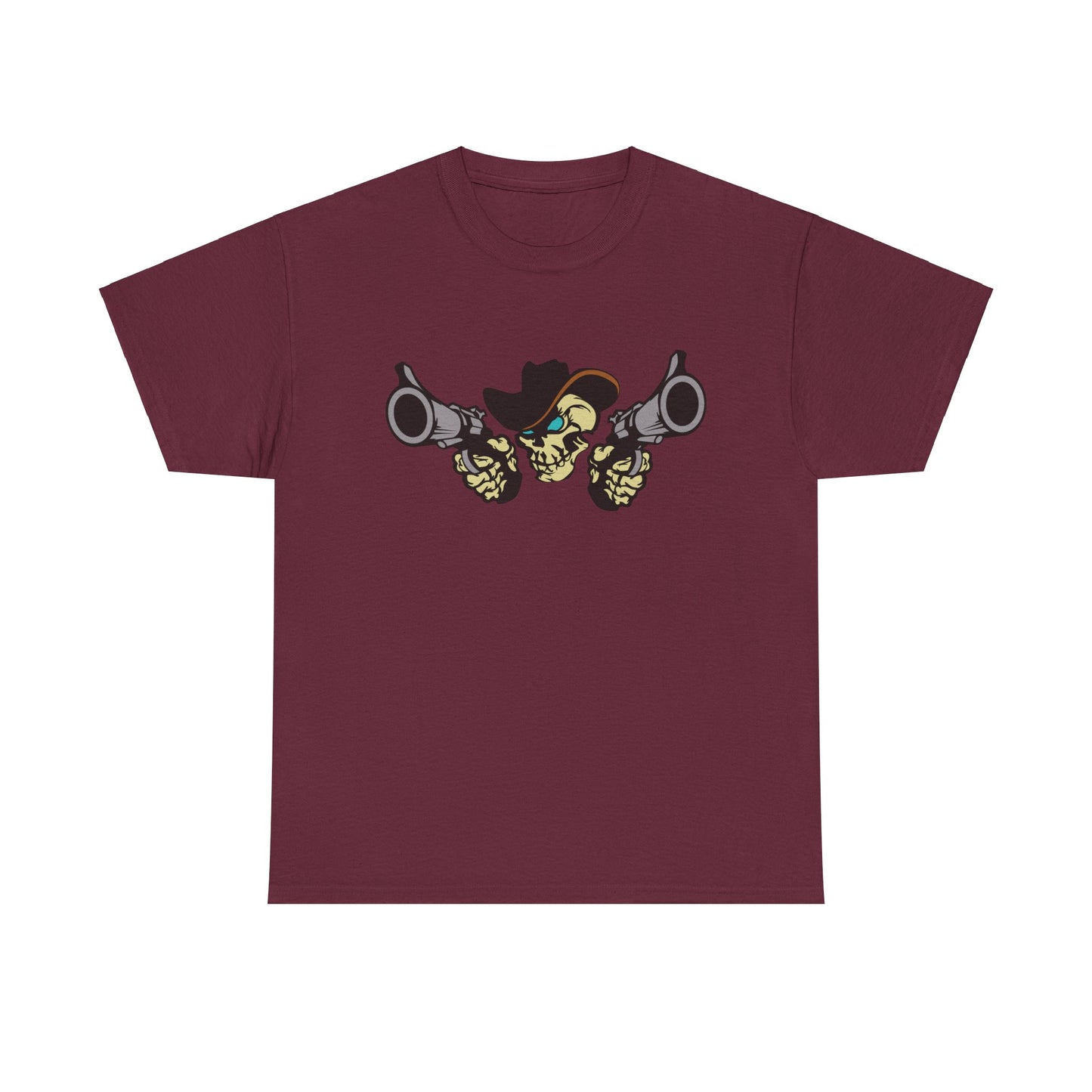 Cowboy Skull. Heavy Cotton T-Shirt