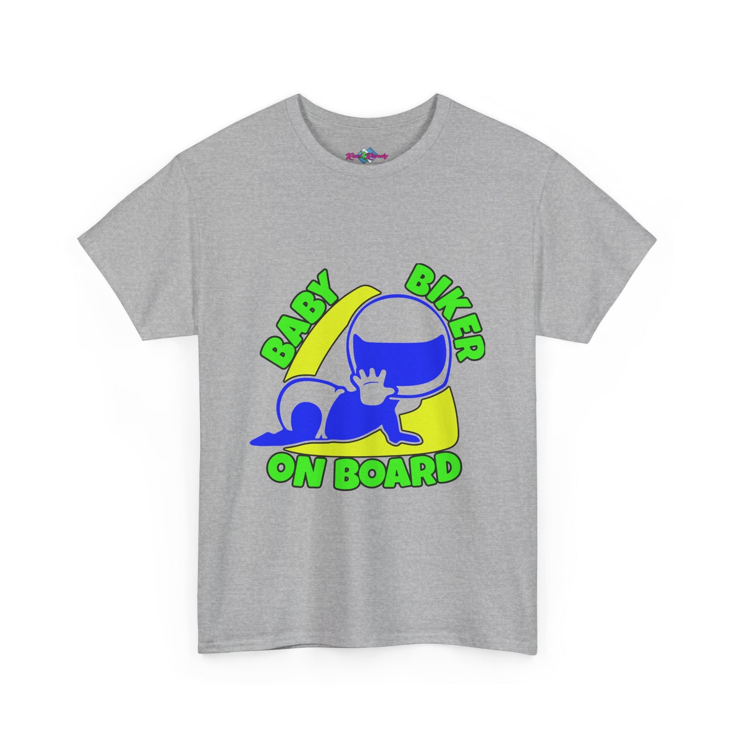 Baby Biker on Board. Boy. Heavy Cotton T-Shirt