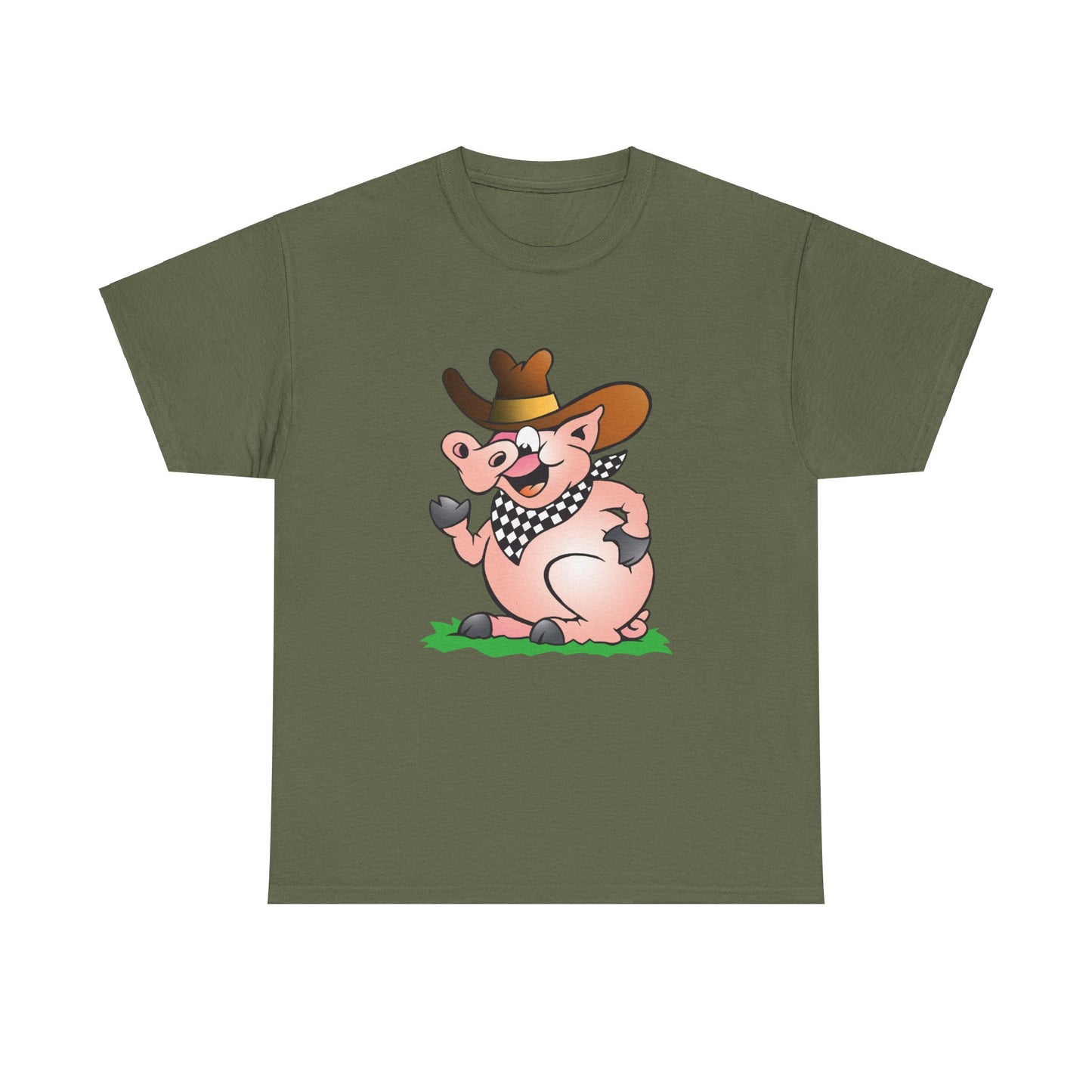 BBQ Pig. Heavy Cotton T-Shirt