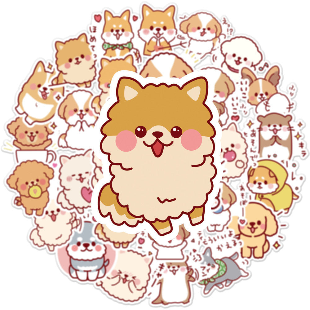 50 Cute Dog Graffiti Stickers