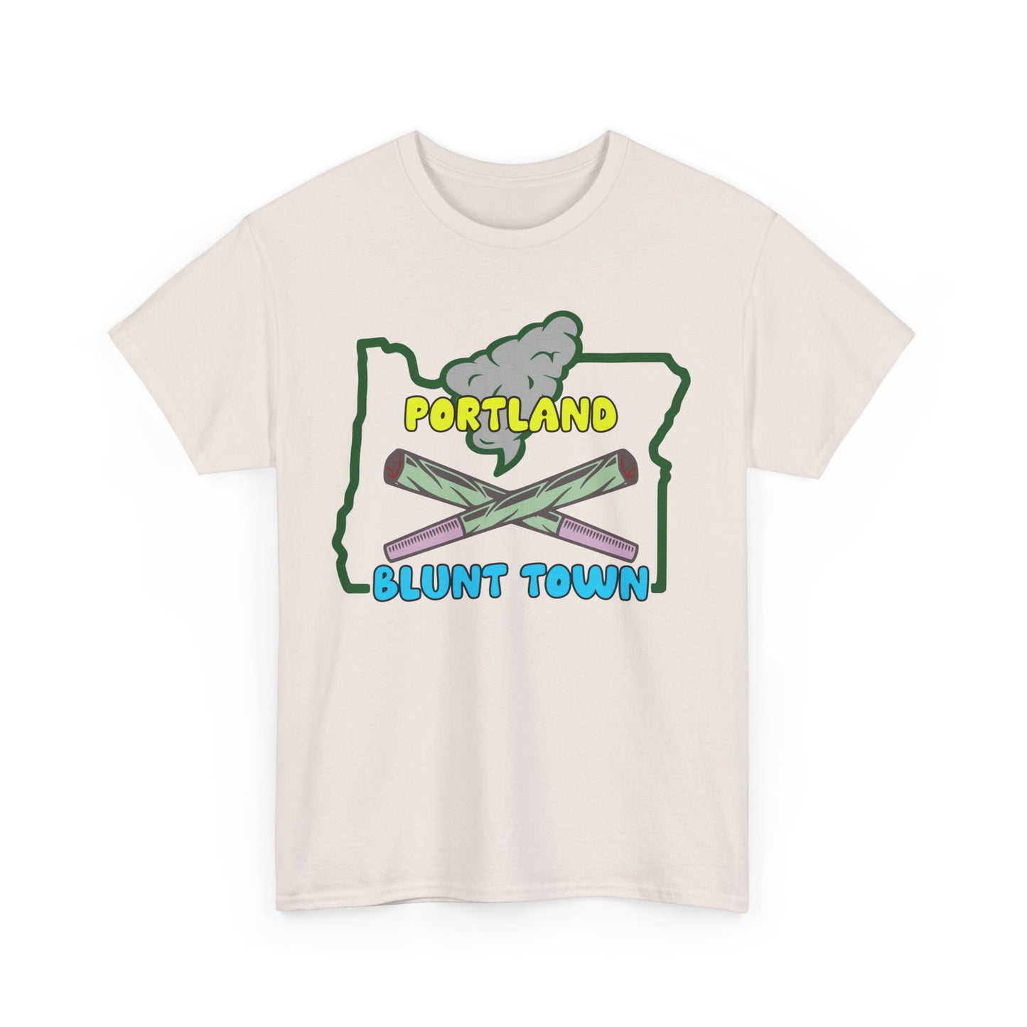 Portland Oregon, Blunt Town. Heavy Cotton T-Shirt