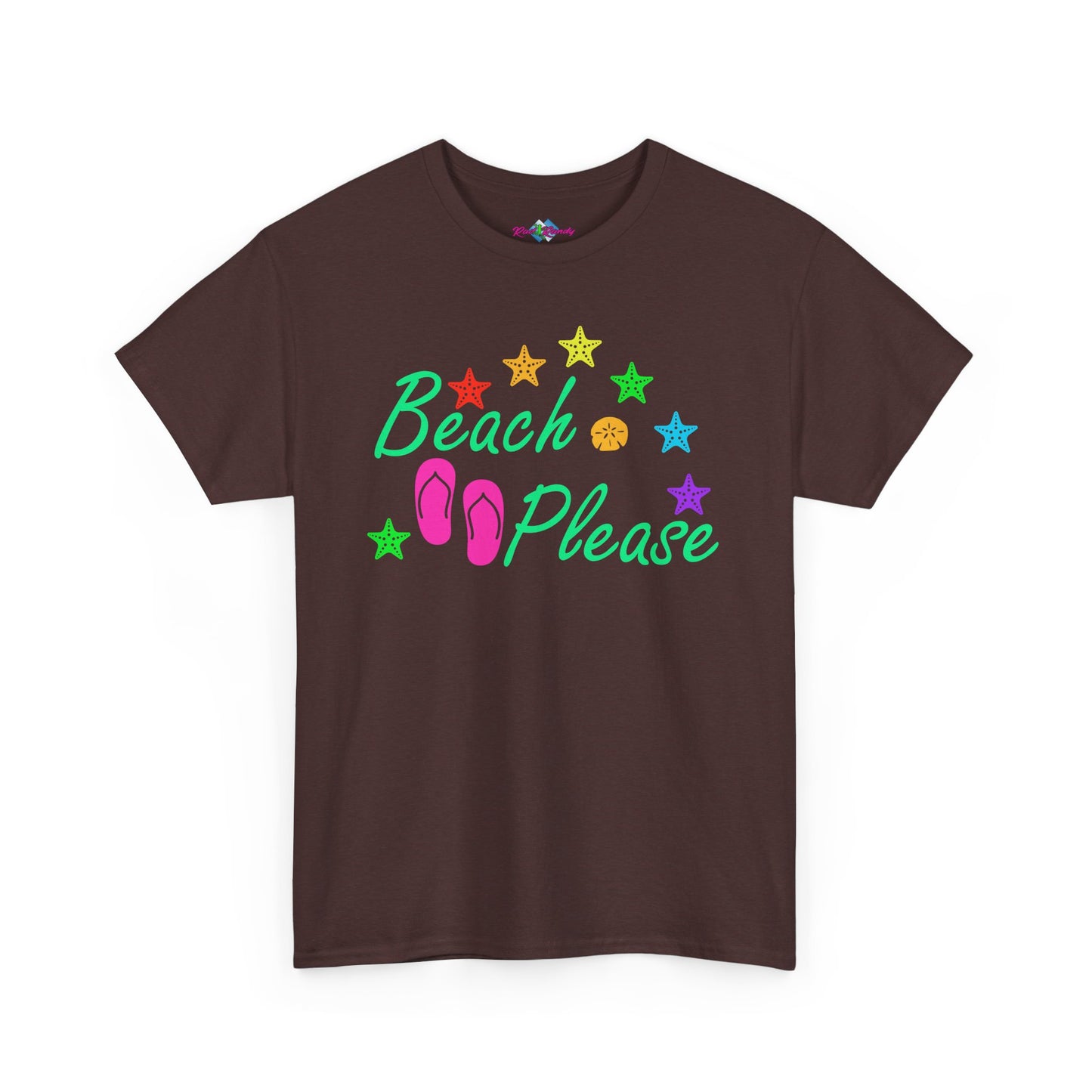 Beach Please. Heavy Cotton T-Shirt