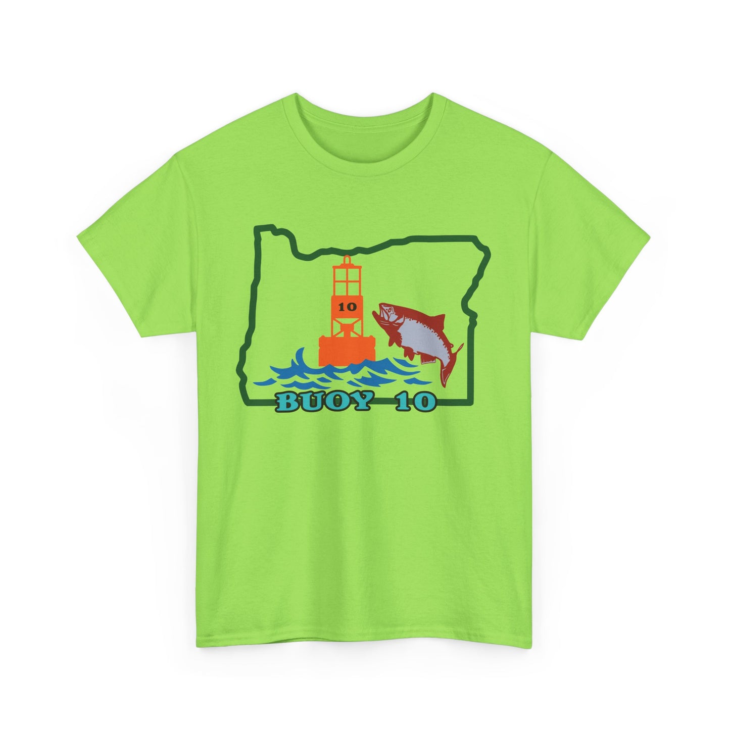 Buoy 10, Oregon. Heavy Cotton T-Shirt