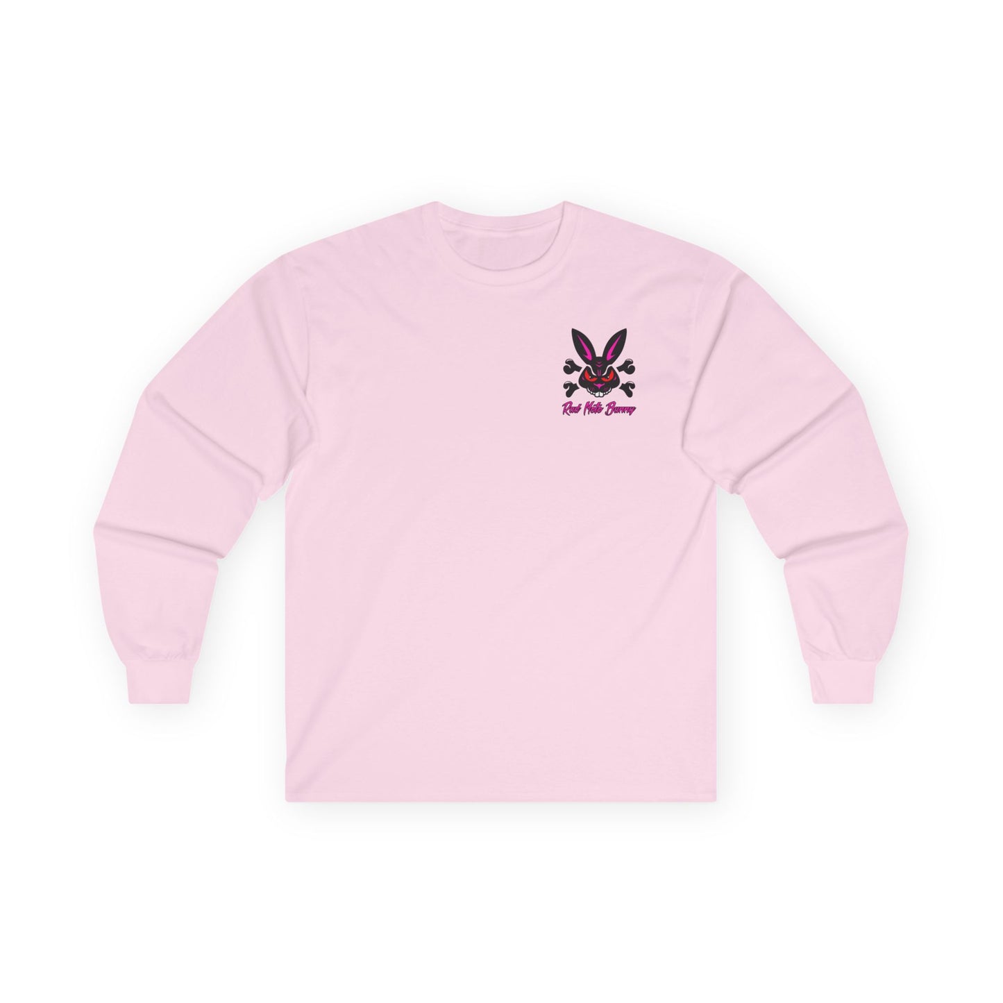 Bunny Face, Rad Moto Bunny, Unisex Long Sleeve Tee - Bold Graphic T-Shirt for Motorcycle Enthusiasts