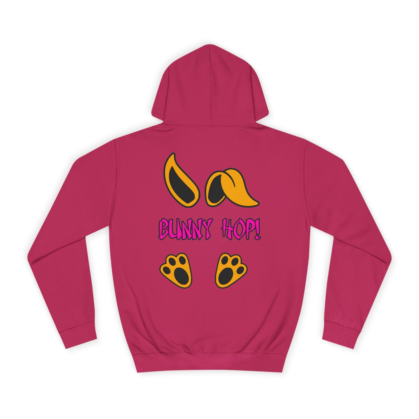 Bunny Hop! 2, Rad Moto Bunny, Unisex Hoodie - Biker Style Sweatshirt for Motorcycle Enthusiasts