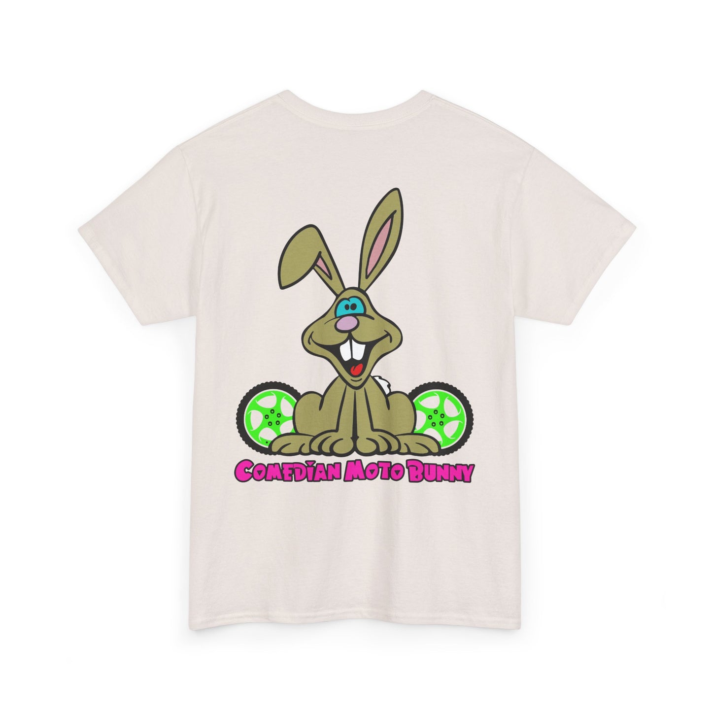 Comedian Moto Bunny, Rad Moto Bunny, Heavy Cotton T-Shirt