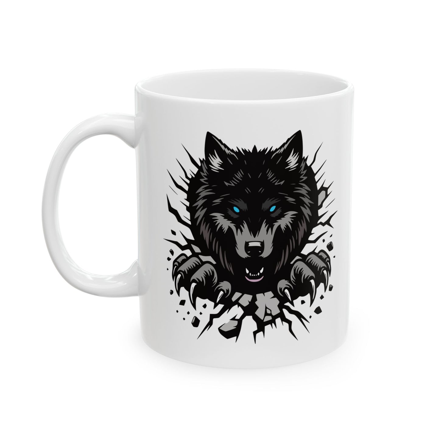 Breaking Out Wolf. Coffee Mug 11oz