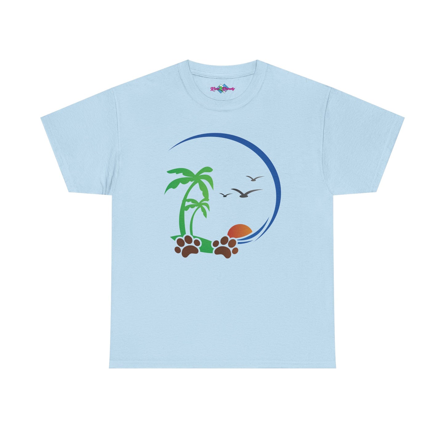 Tropical Paws. Heavy Cotton T-Shirt