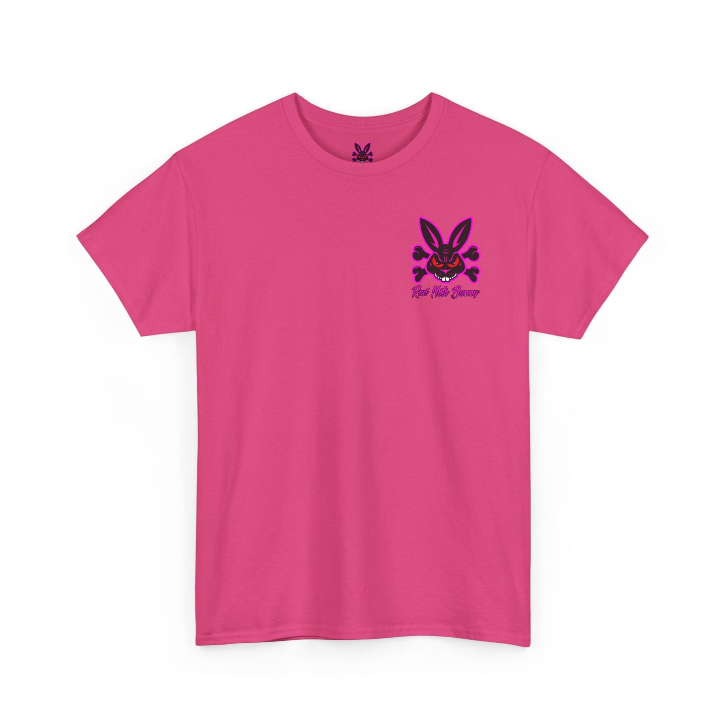 Breakout Skull, Rad Moto Bunny, Heavy Cotton T-Shirt