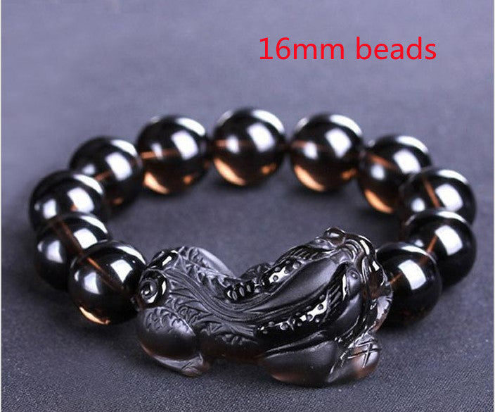 Kaiguang Natural Ice Species Black Anthracite Raspberry Bracelet