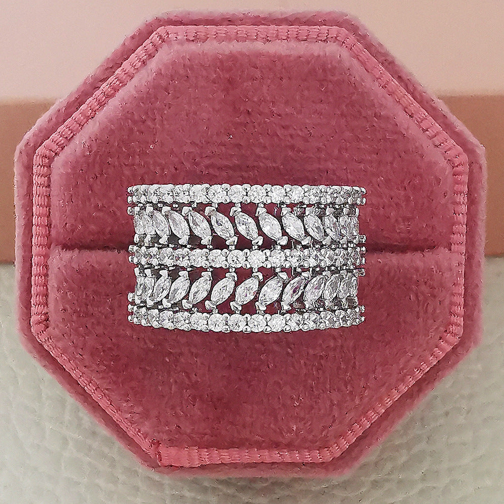 Women's Micro Inlaid Zircon Bracelet Ring