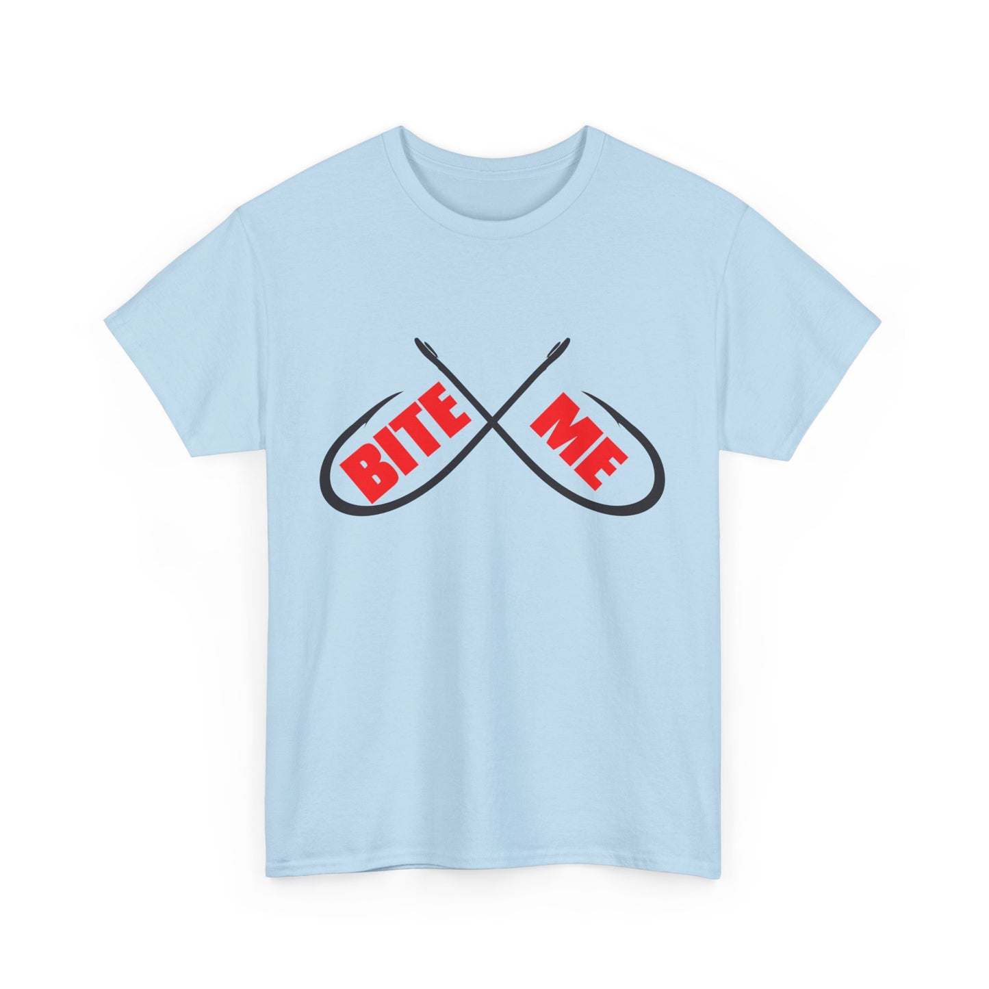 Bite me Fish hooks. Heavy Cotton T-Shirt