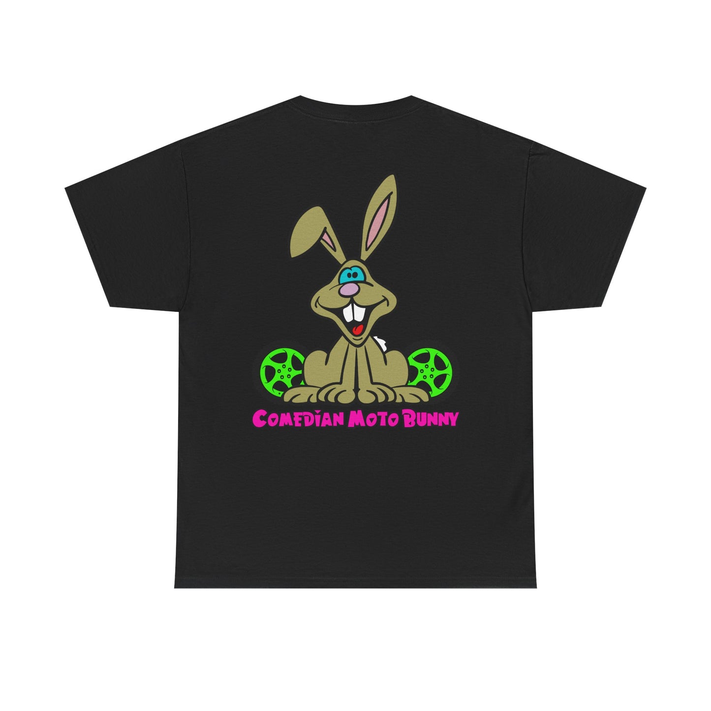 Comedian Moto Bunny, Rad Moto Bunny, Heavy Cotton T-Shirt