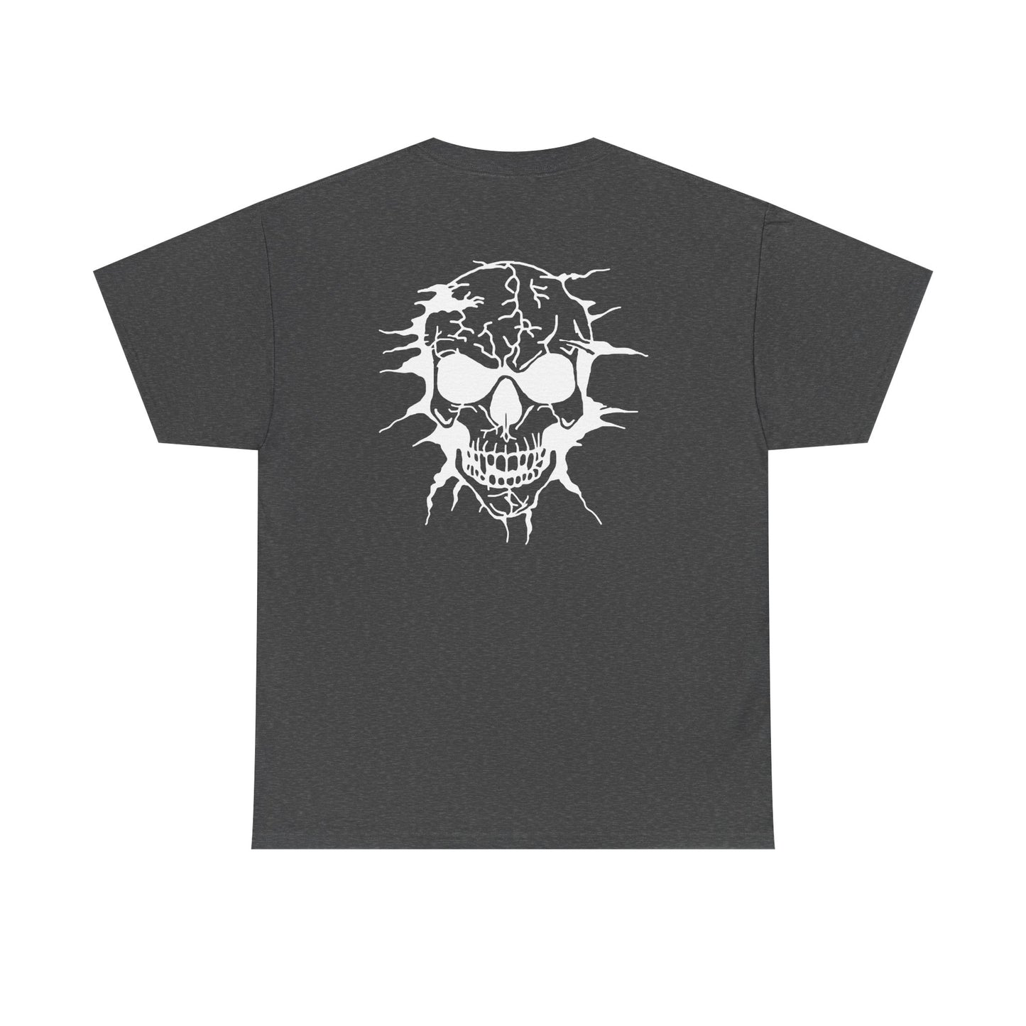 Breakout Skull, Rad Moto Bunny, Heavy Cotton T-Shirt