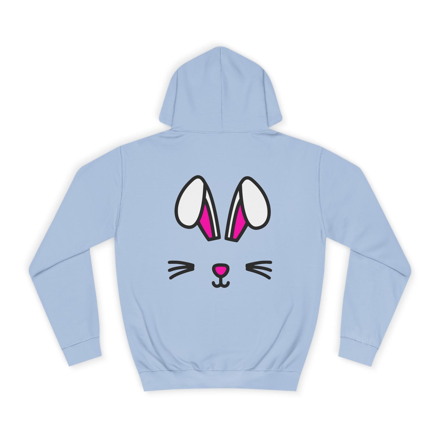 Bunny Face, Rad Moto Bunny, Unisex Hoodie - Biker Style Sweatshirt for Motorcycle Enthusiasts