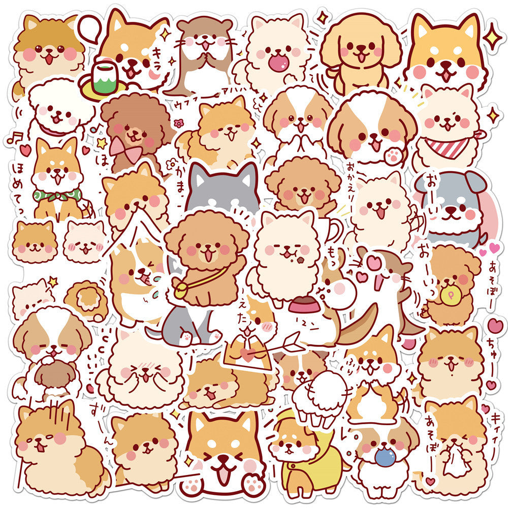 50 Cute Dog Graffiti Stickers