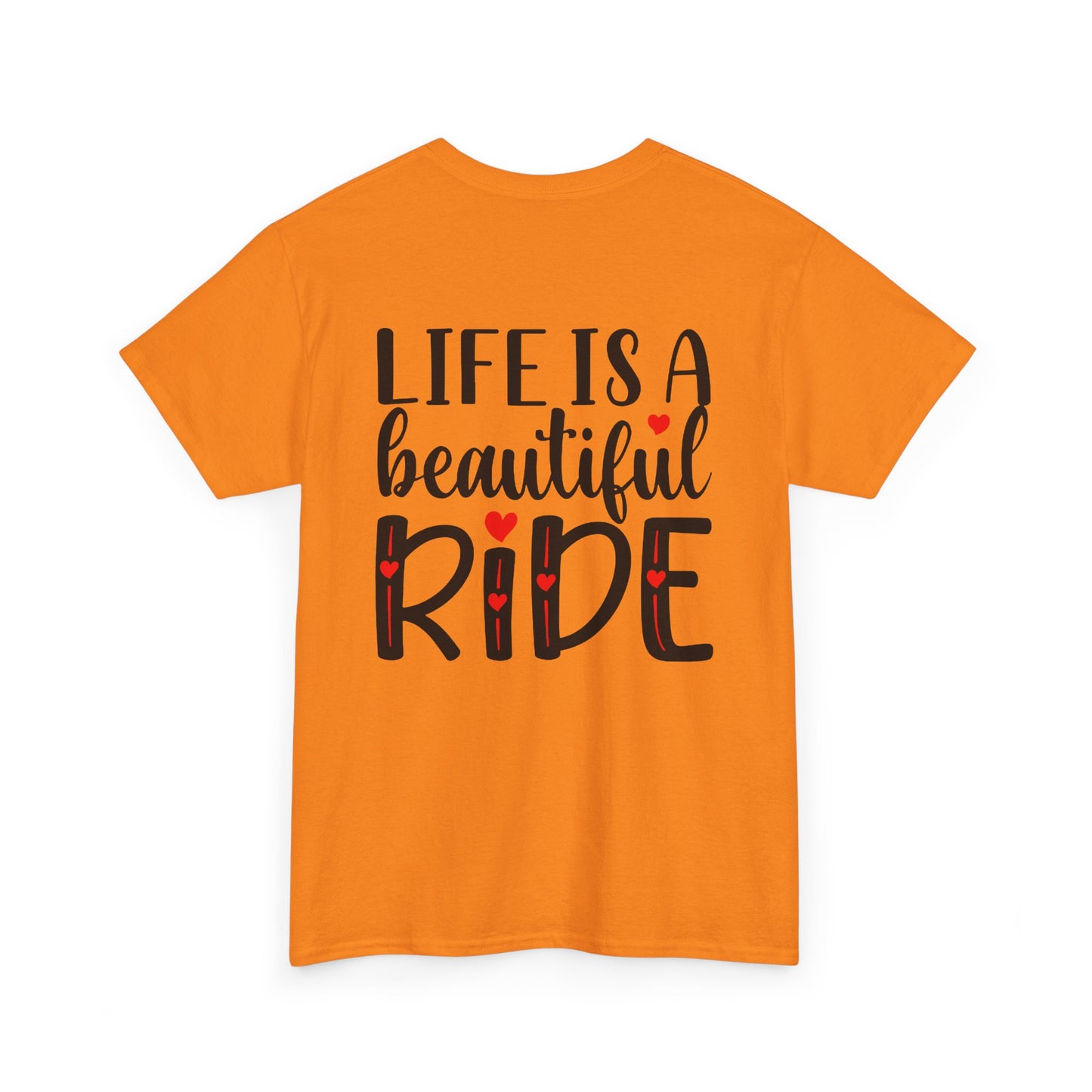 Life is a Beautiful Ride, Rad Moto Bunny, Heavy Cotton T-Shirt