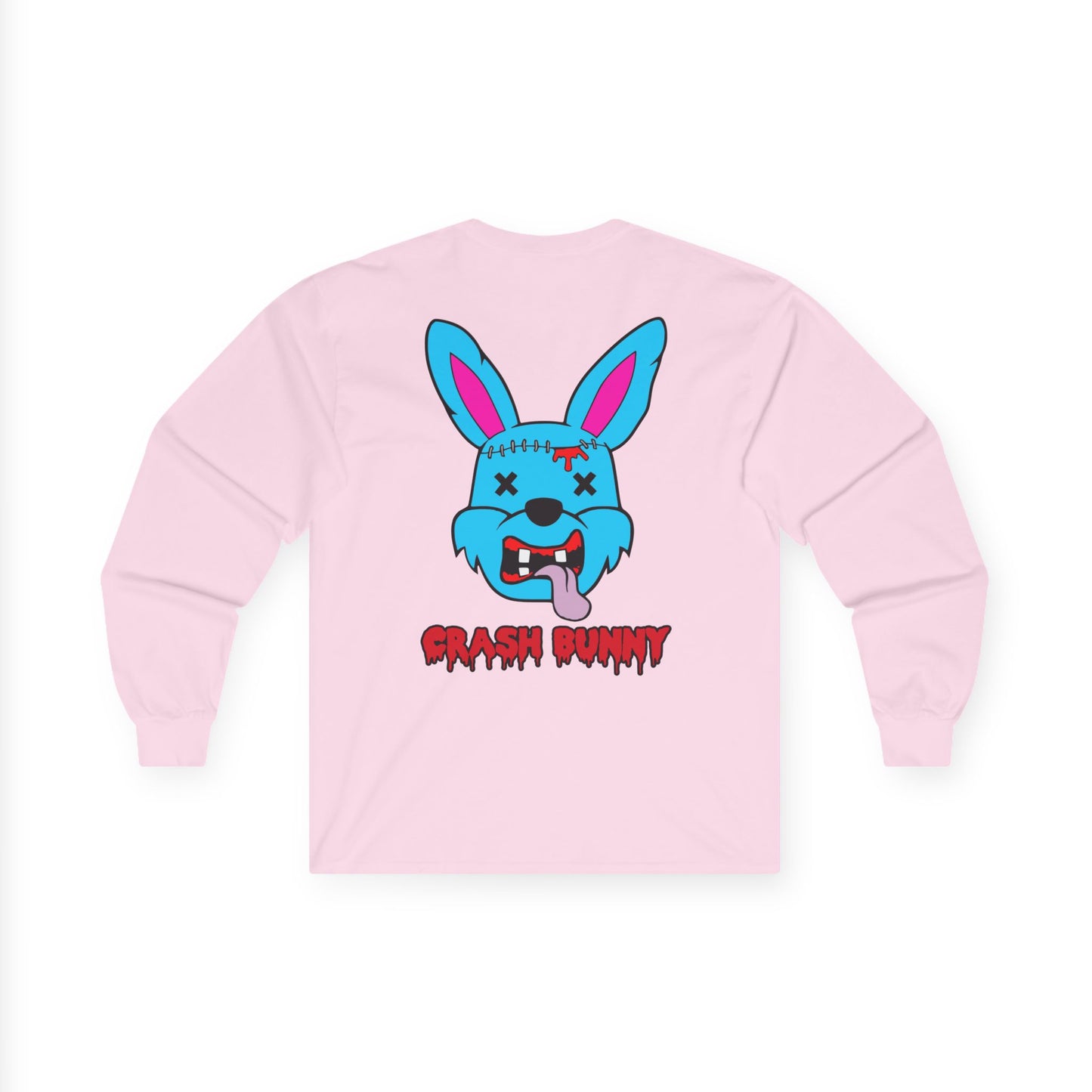 Crash Bunny, Rad Moto Bunny, Unisex Long Sleeve Tee - Bold Graphic T-Shirt for Motorcycle Enthusiasts
