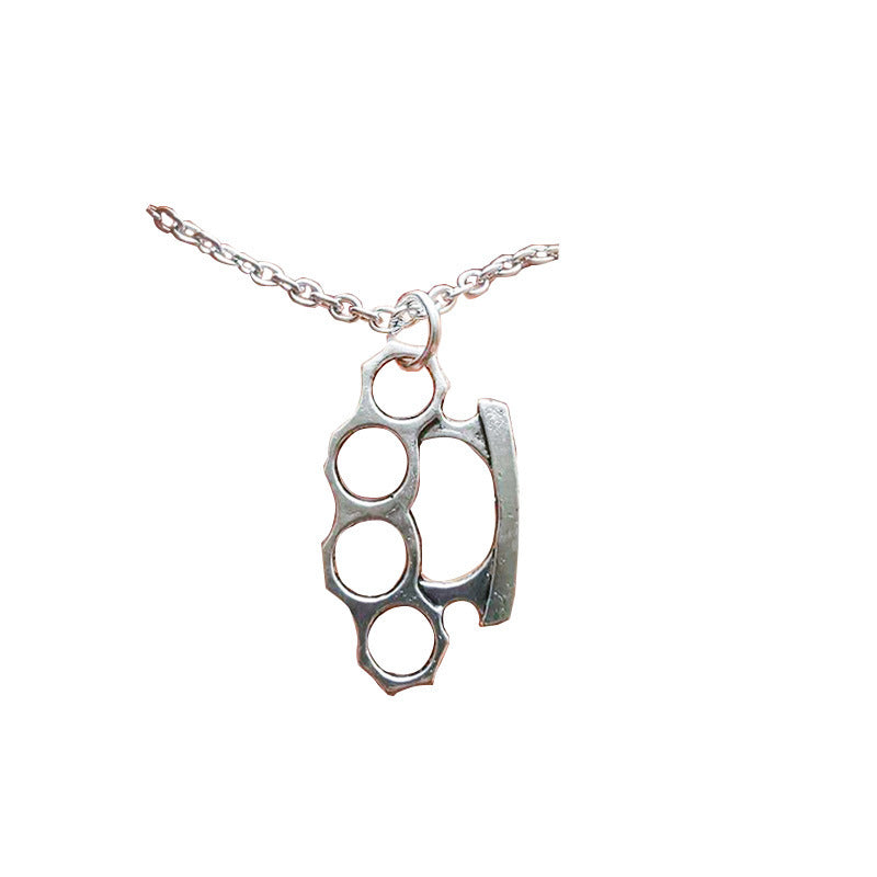 Brass Knuckles Pendant Necklace