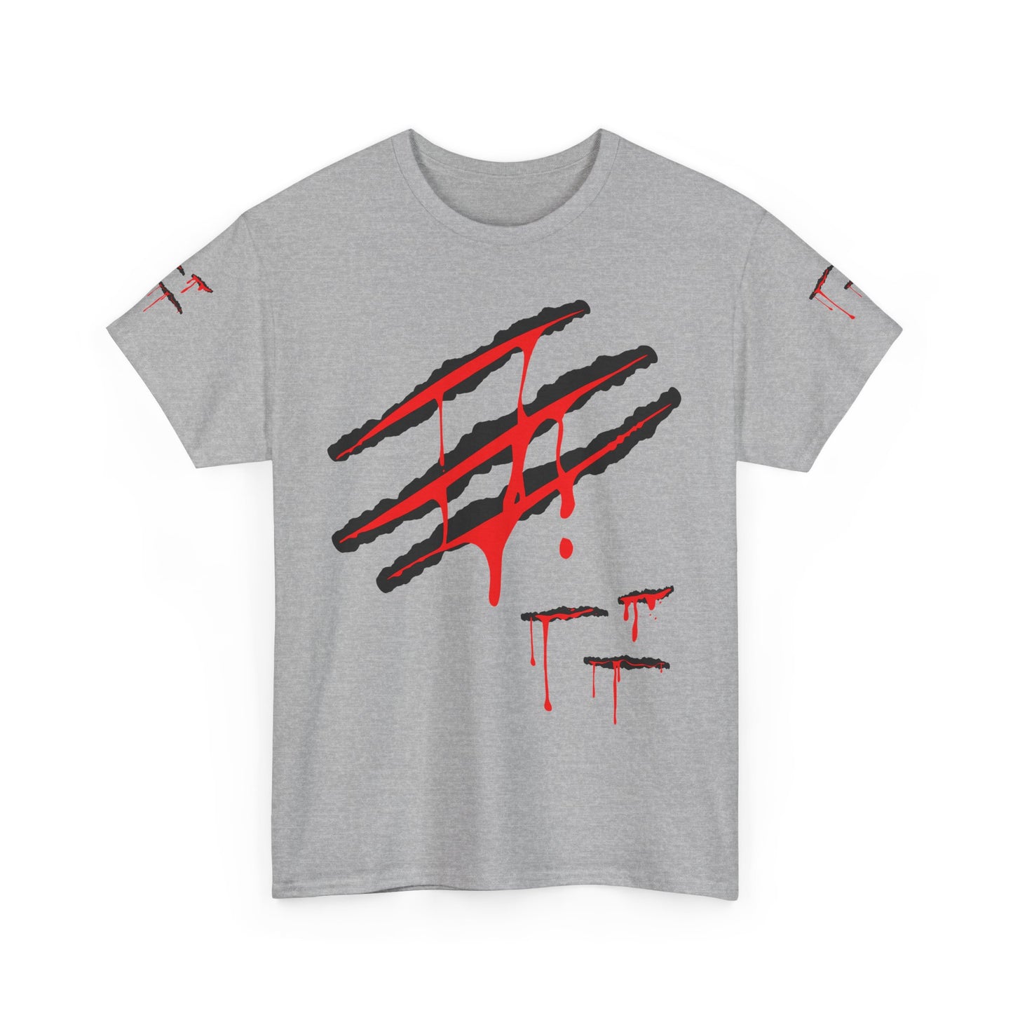 Bloody Scratches. Heavy Cotton T-Shirt