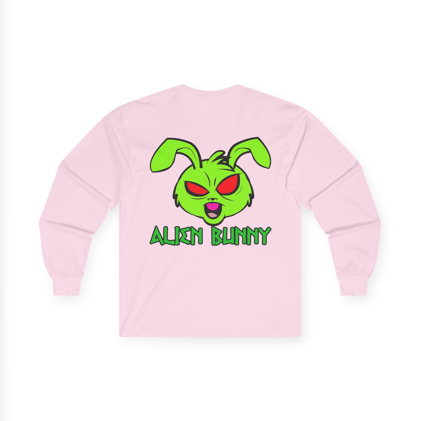 Alien Bunny, Rad Moto Bunny, Unisex Long Sleeve Tee - Bold Graphic T-Shirt for Motorcycle Enthusiasts