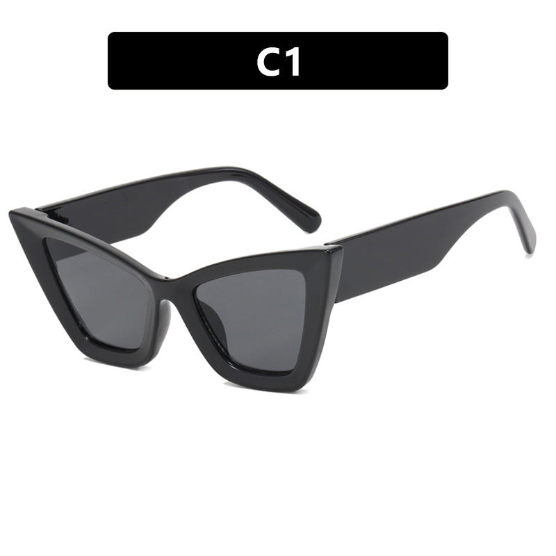 Large Frame Cat Eye Sunglasses