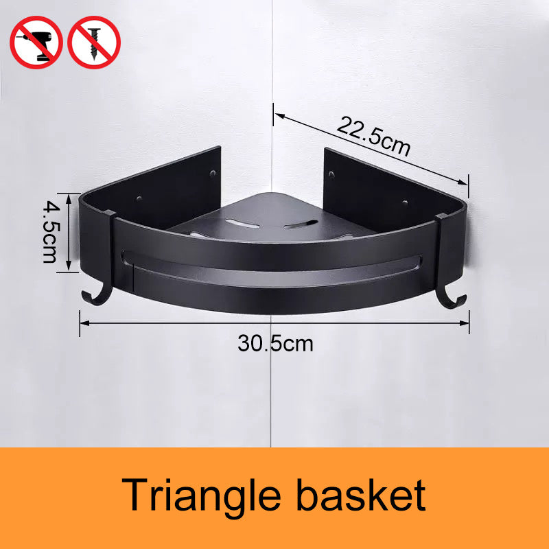 Hole-free Bathroom Rack Wall Hanging