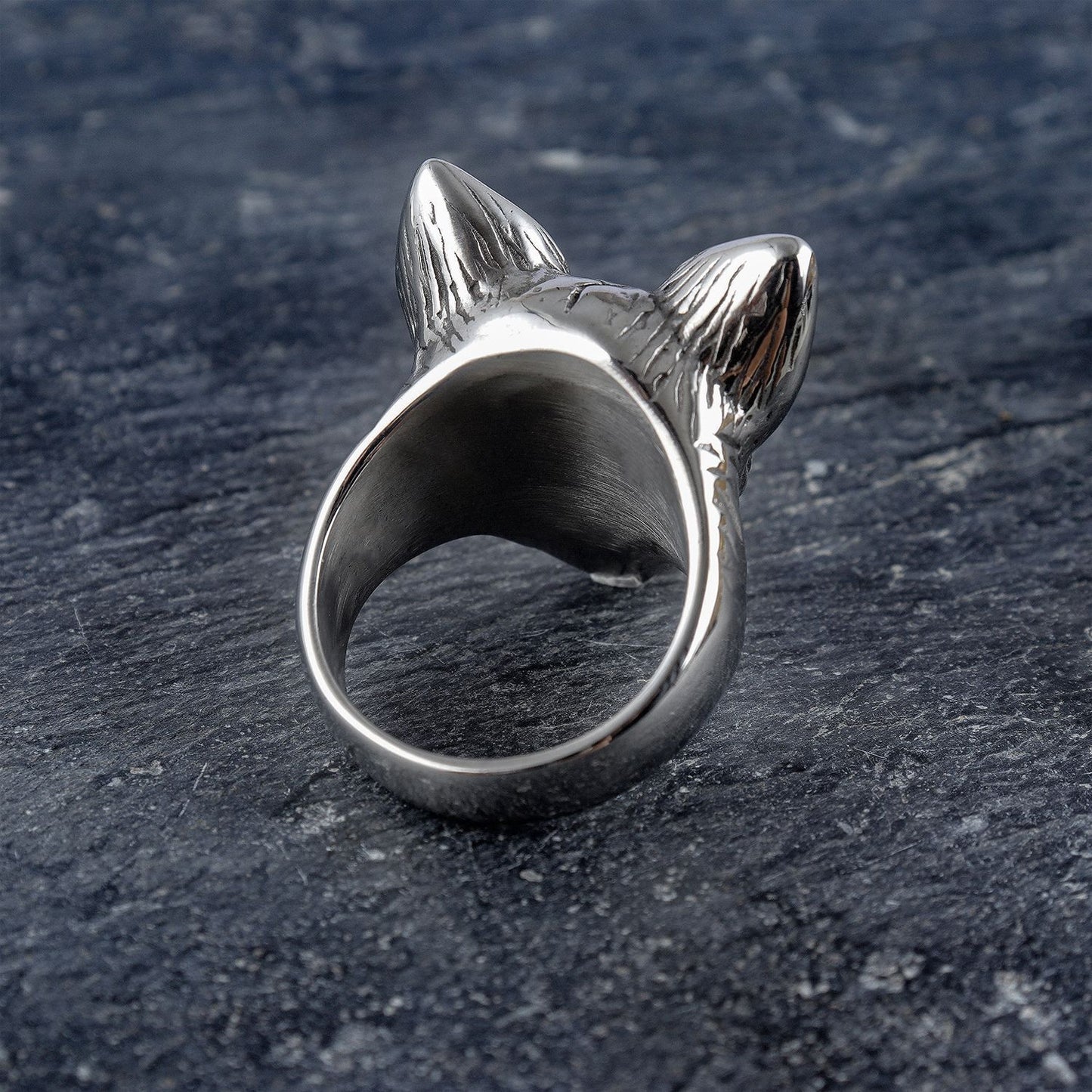 Stainless Steel Vampire Bat Ring