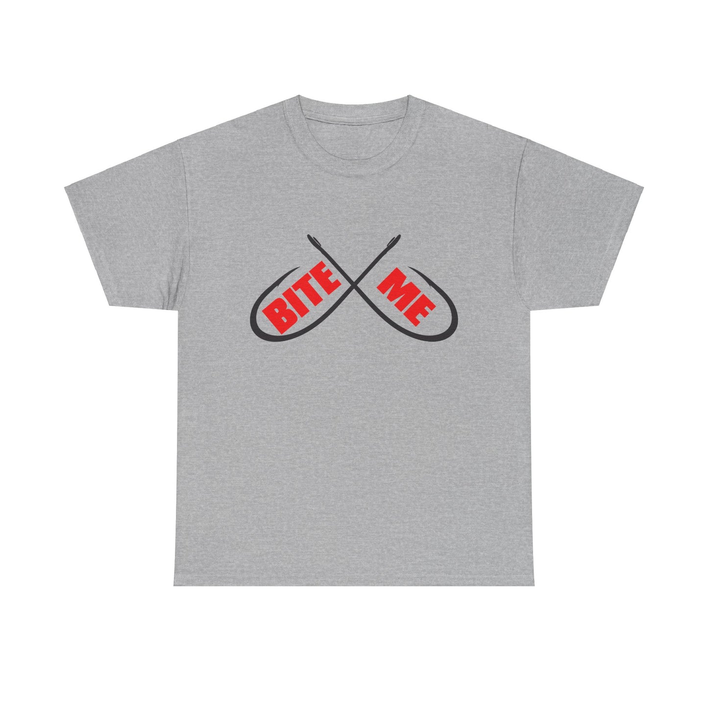Bite me Fish hooks. Heavy Cotton T-Shirt