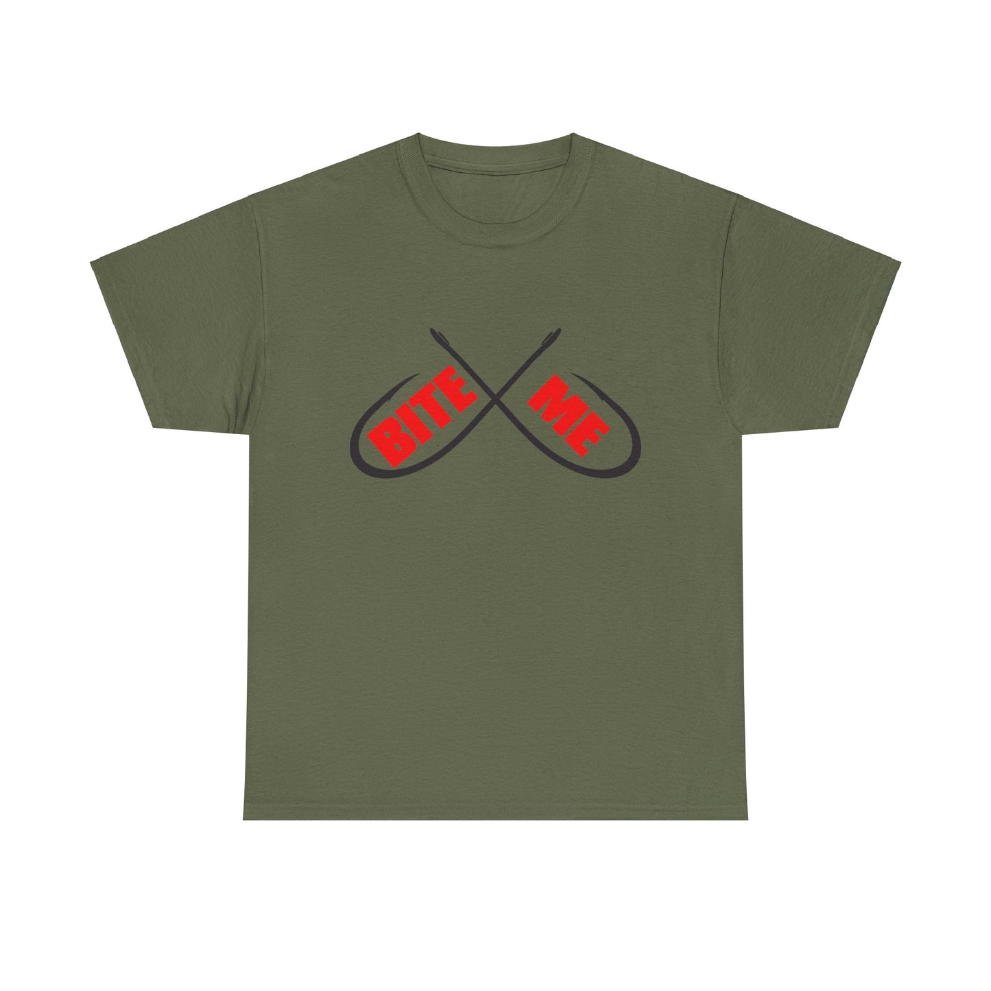 Bite me Fish hooks. Heavy Cotton T-Shirt